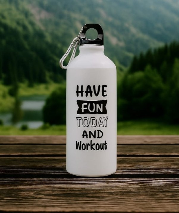 Botella Grande de Agua "Diviértete y Entrena"
