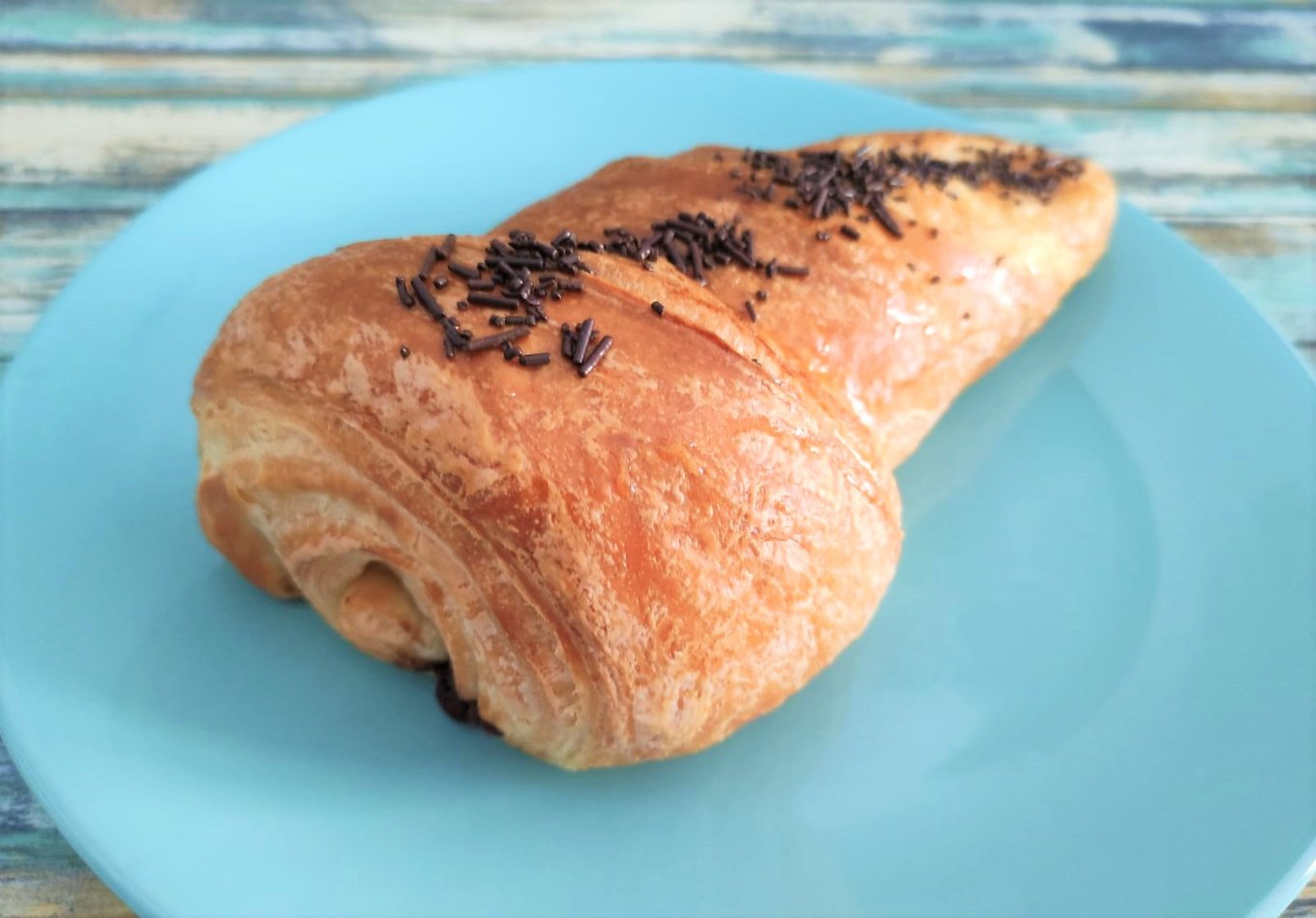 Caracola rellena de Nutella