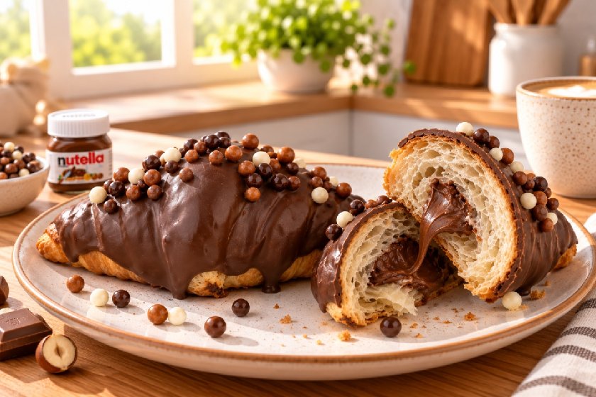 Croissancito Relleno de Nutella
