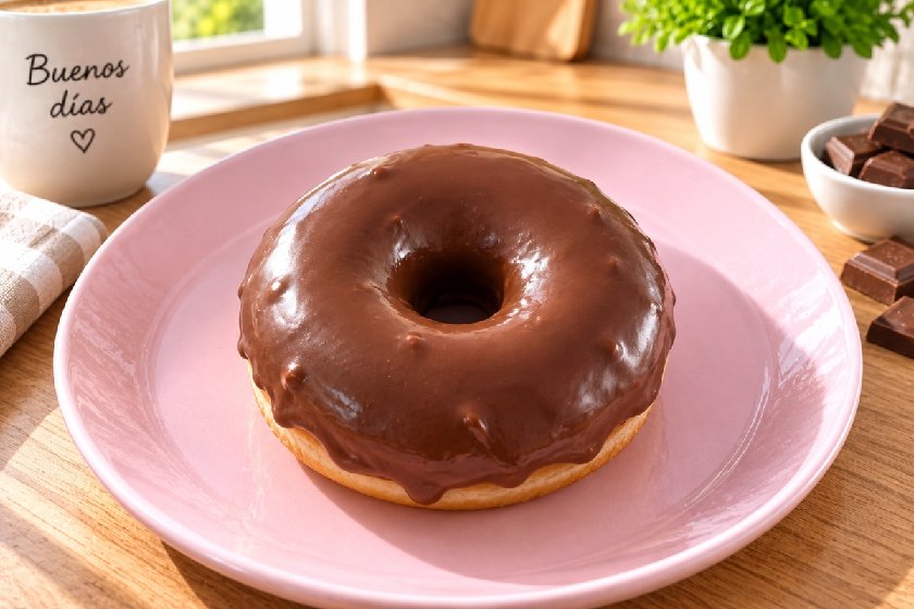 Donut cubierto de Chocolate