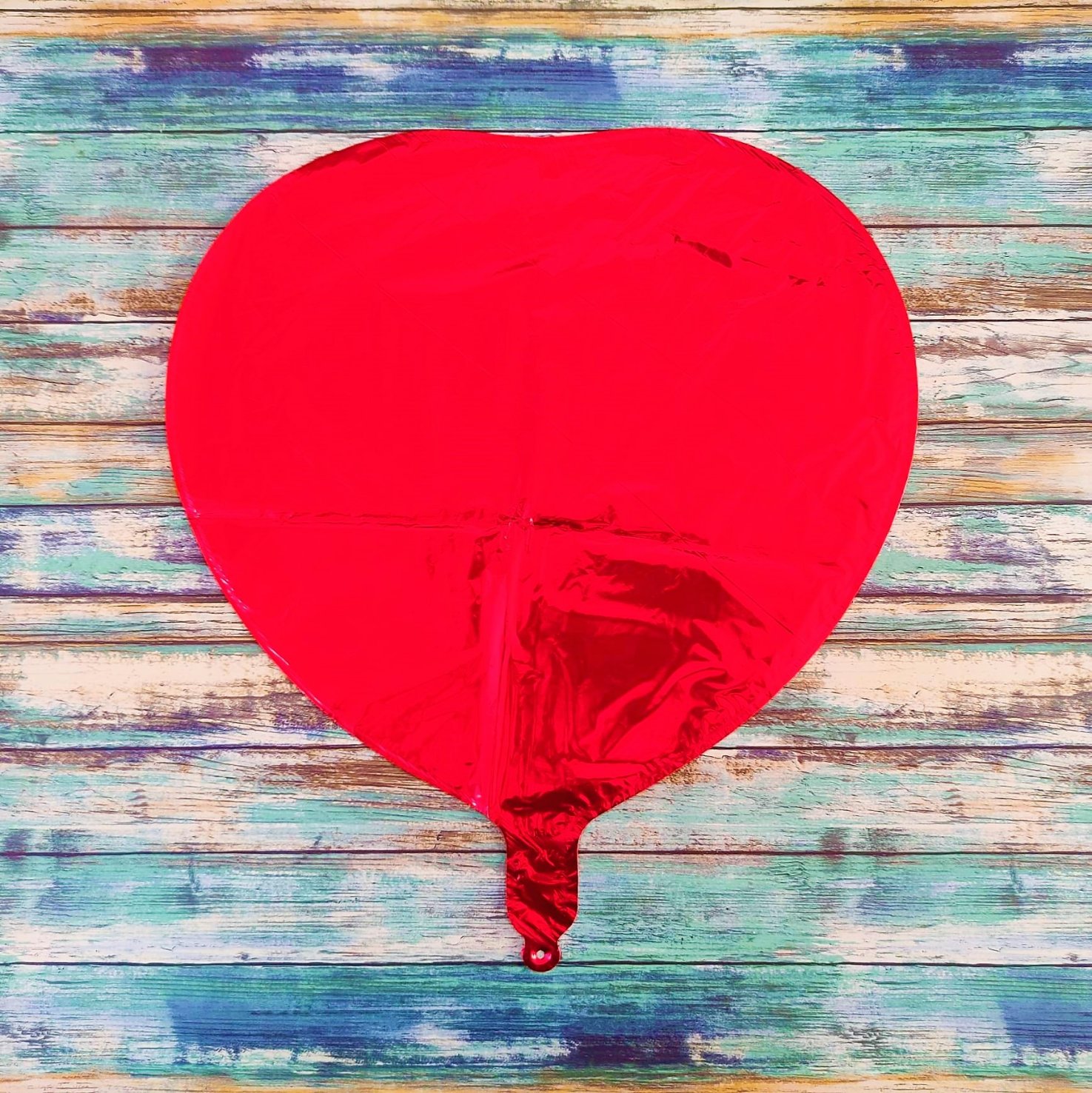 Globo Corazón Rojo sin Inflar