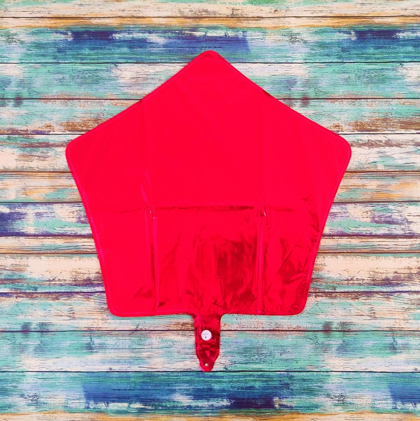 Globo Estrella Roja sin Inflar 