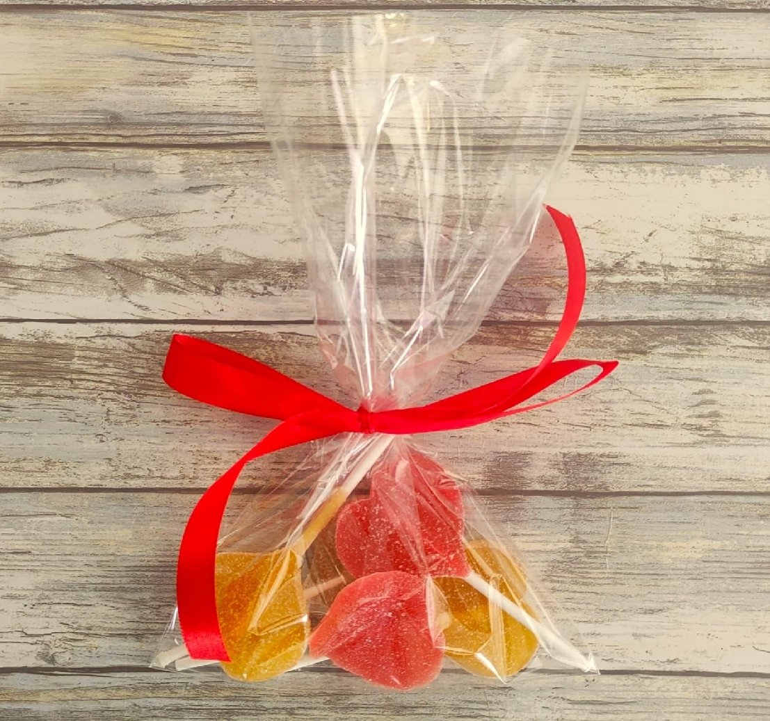 Gominolas Piruletas de Corazón