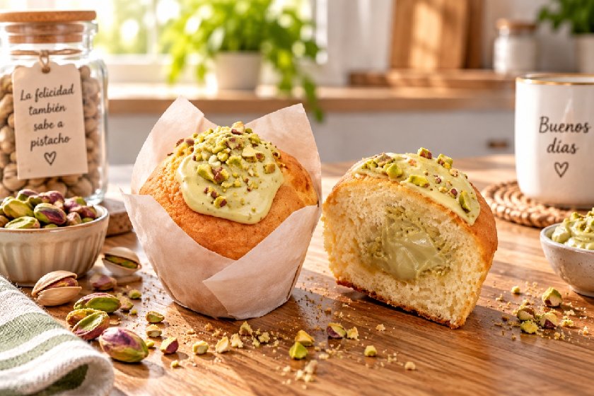 Muffin con Pistacho