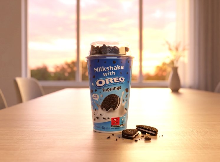 Vaso de Oreo Milkshake